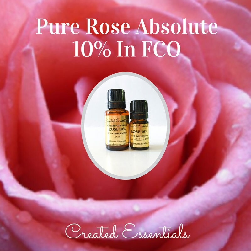 Rose Essential Oil | Rose Absolute 10% With FCO | Therapeutic Essential Oil | Pure Rose Absolute Pre-diluted | Bulgarian Rose Absolute