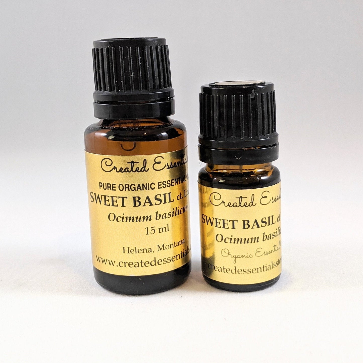 Basil Essential Oil, Organic Essential Oil of Basil Sweet ct Linalool, Pure Essential Oil, Basil Aromatherapy Oil